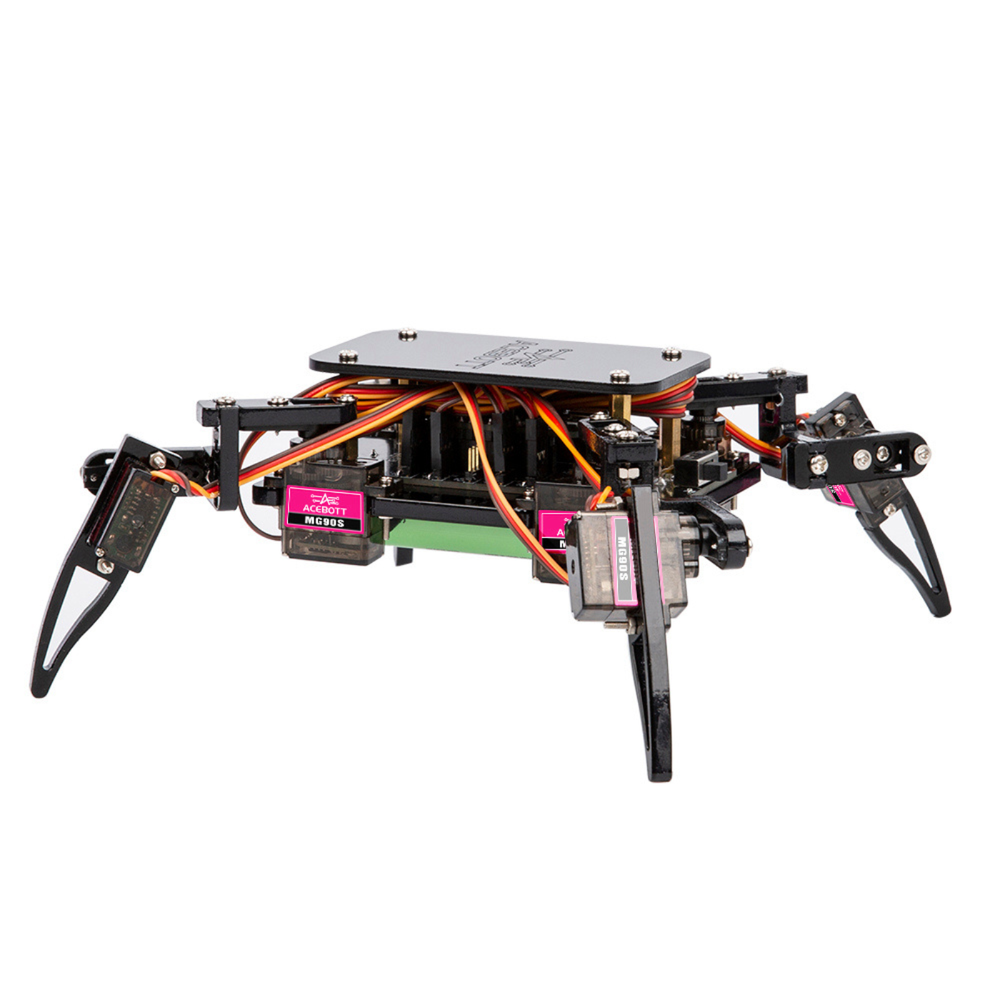 ACEBOTT QD020 ESP8266 Quadruped Bionic Spider Robot kit with Arduino IDE/ACECode(Scratch)