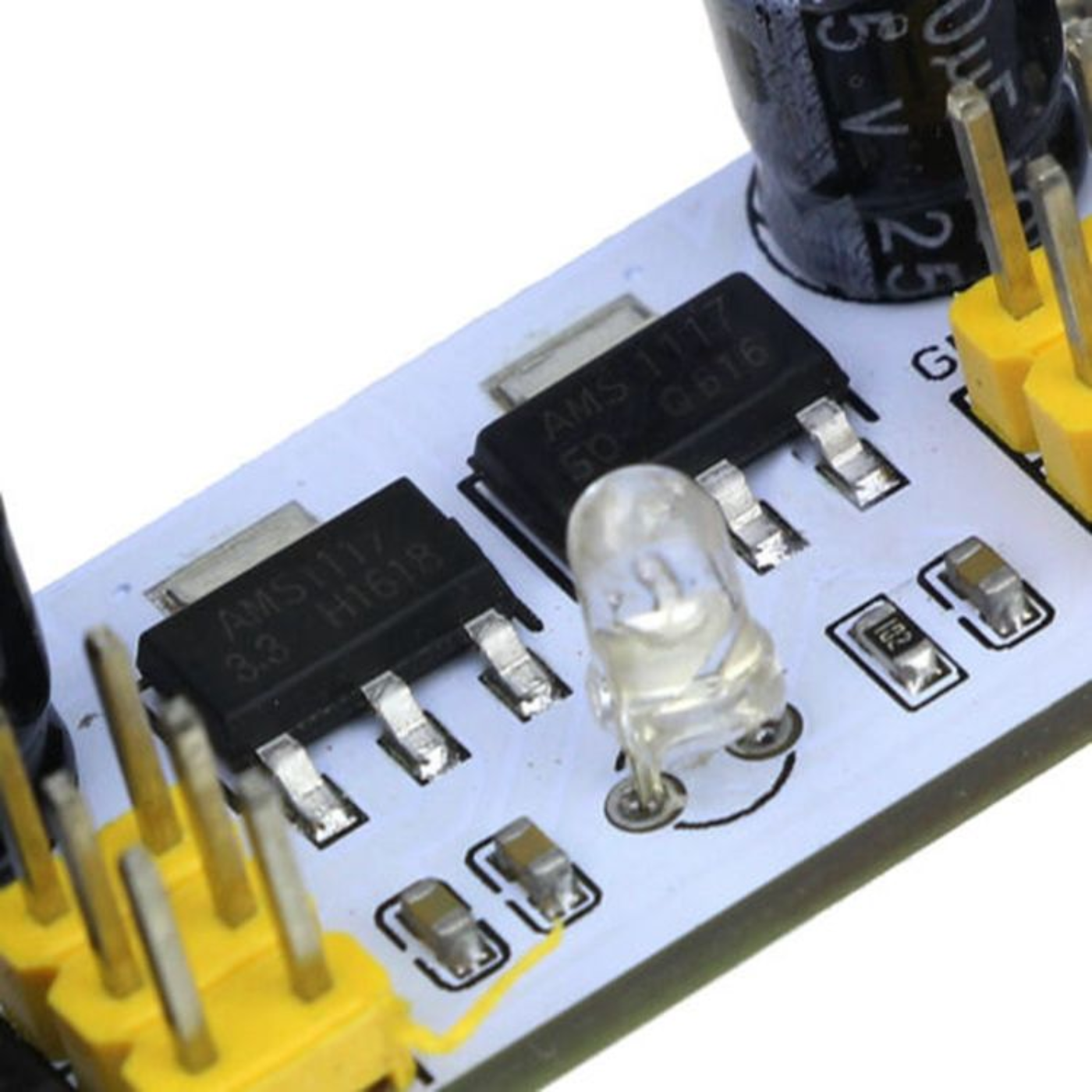 Breadboard Power Supply Module – Micro USB & DC 7–12V Dual Channel -Electronic Components -Robocraze