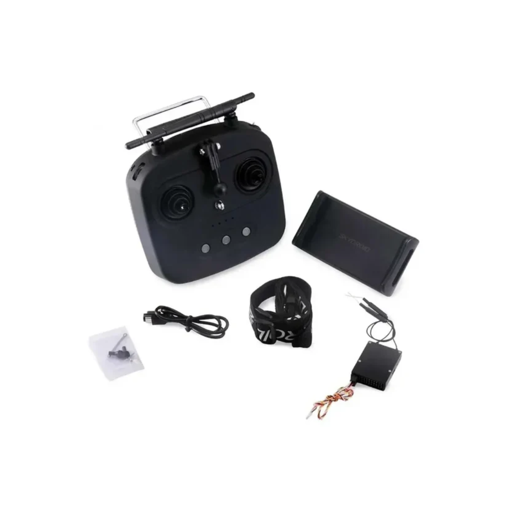 SKYDROID T10 2.4 GHz Remote Control 10-Channel Transmitter with T10 Receiver for Drone and Robotics Control - RS7628 -Drone Parts -Drone Remotes -Robocraze