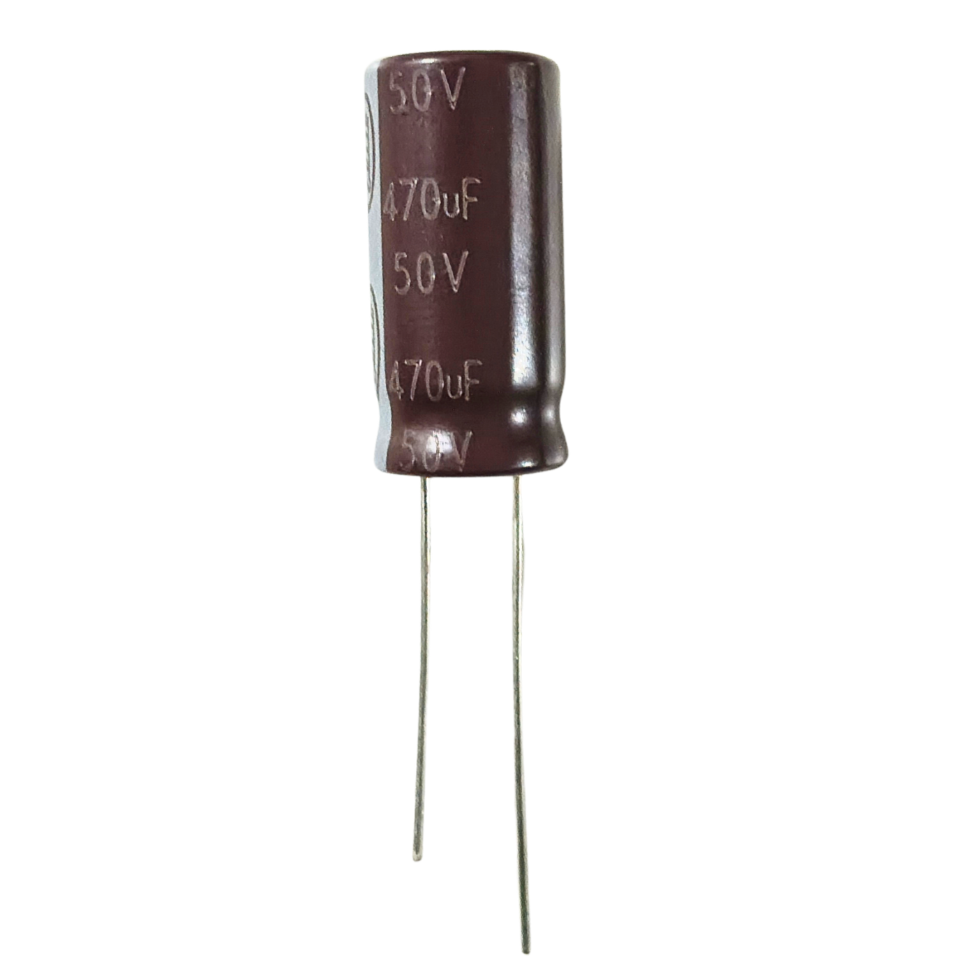 470uF 50V Through-Hole Electrolytic Capacitor (Pack of 10) -Basic Components -Capacitors -Robocraze