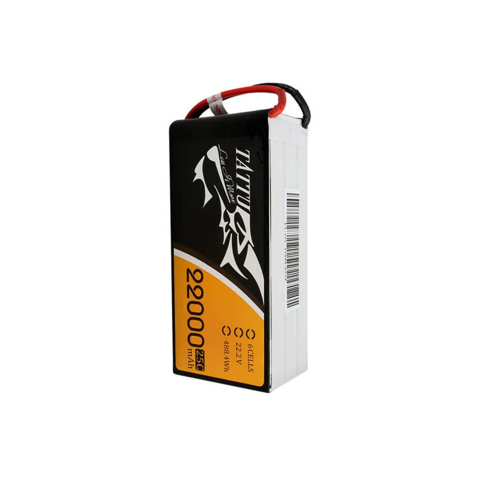 Original Tattu 22000mAh 25C 22.2V 6S1P XT90-S LiPo Battery – For FPV drones & quadcopters - DIY Drone Parts - Robocraze