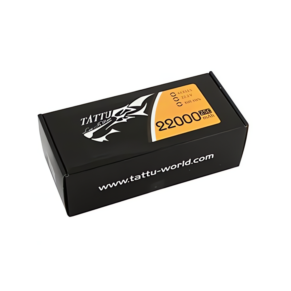 Original Tattu 22000mAh 25C 22.2V 6S1P XT90-S LiPo Battery – For FPV drones & quadcopters - DIY Drone Parts - Robocraze