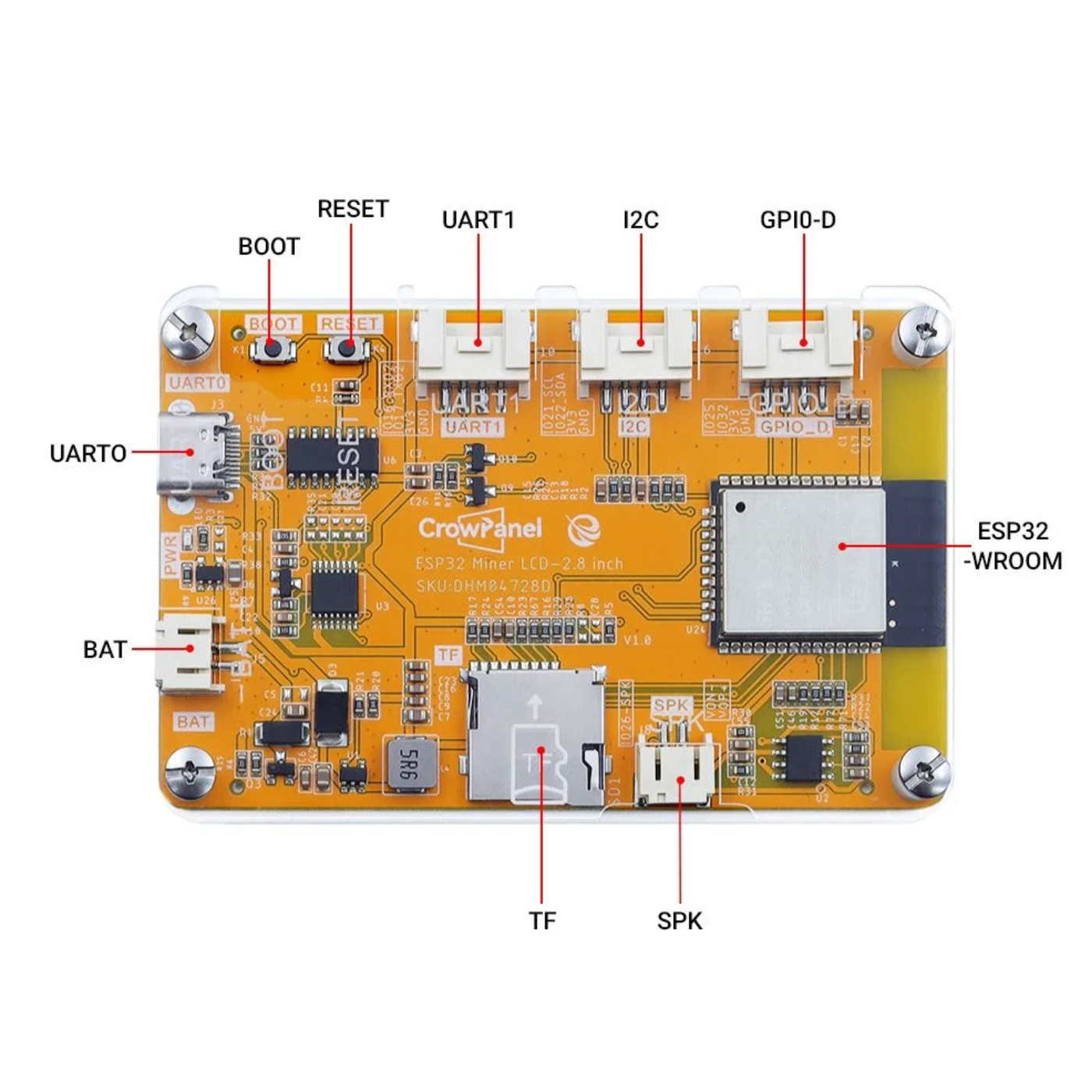 Elecrow 2.8 Inch ESP32 LCD Touch Display for IoT & HMI Development