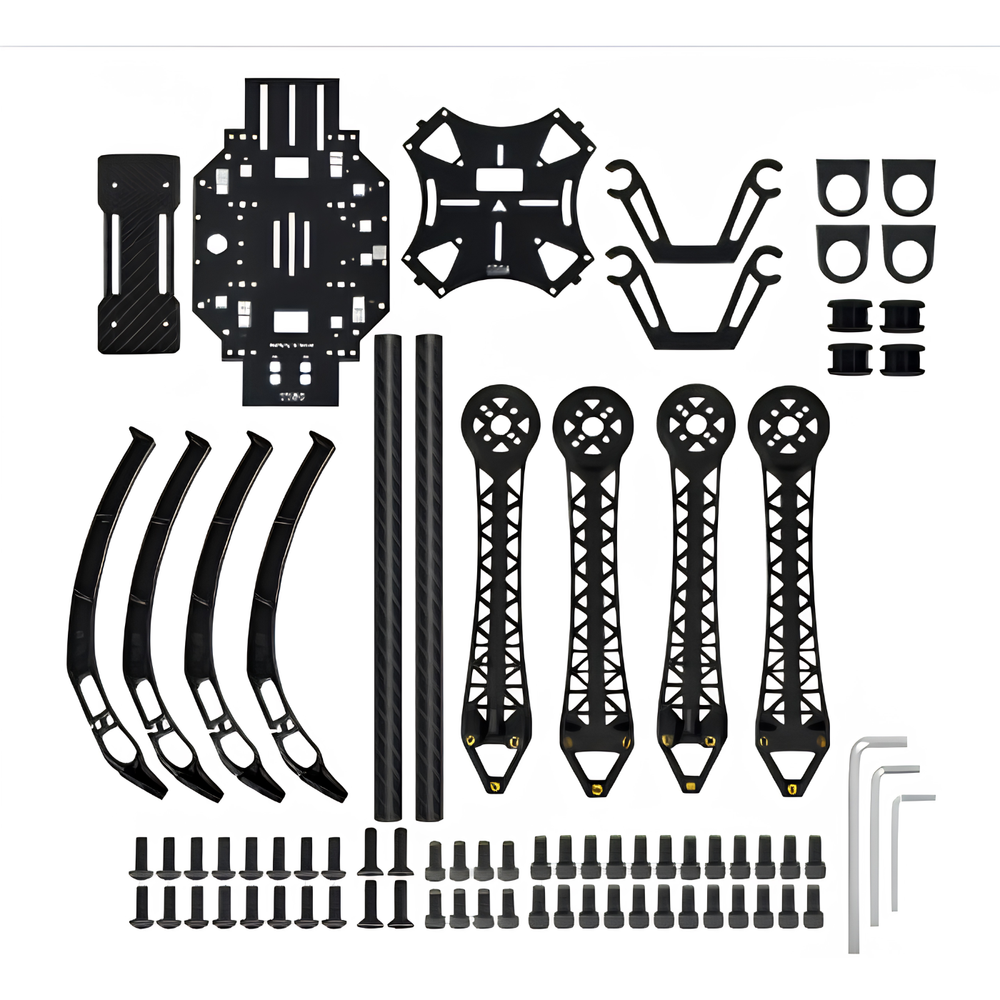 Simplifly S500 Multi Rotor Air PCB Frame with High Landing Gear for FPV Quadcopter - Robocraze