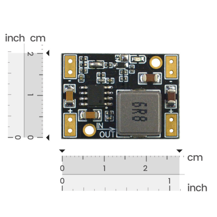 Multi-output DC-DC buck converter module for 3.3V, 5V, 9V, and 12V power supply -Robocraze