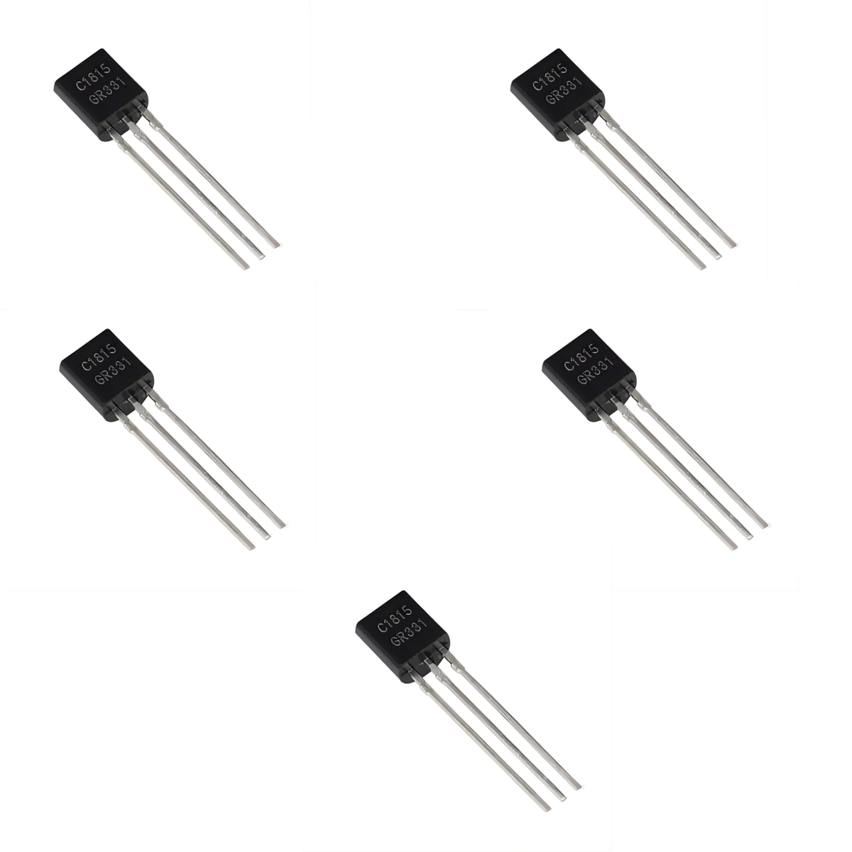 C1815 NPN Audio Frequency Amplifier TO92 Transistor - Pack of 5