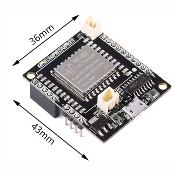 Ai-Thinker VC-02 Offline Speech Recognition Module -Speech Recognition Sensor -Biomedical Sensor -Robocraze