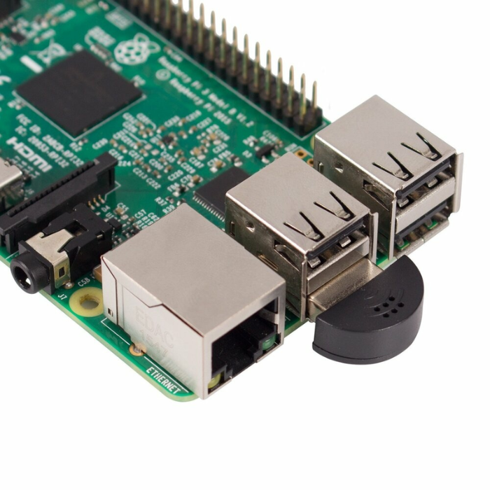 Raspberry Pi USB2.0 Mini Microphone – Compact mic for voice & audio recording -Robocraze