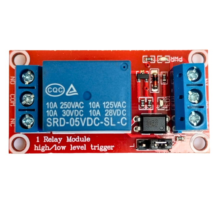 1CH 5V Relay Board High/Low Trigger + Optocoupler – 5V relay board. -Relay Module -Robocraze