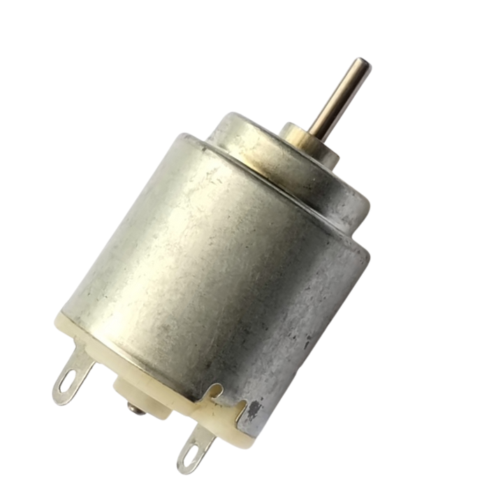 Round DC Motor with Dual Shaft & High RPM, ideal for DIY robotics & small projects – Robot Motors - Robocraze