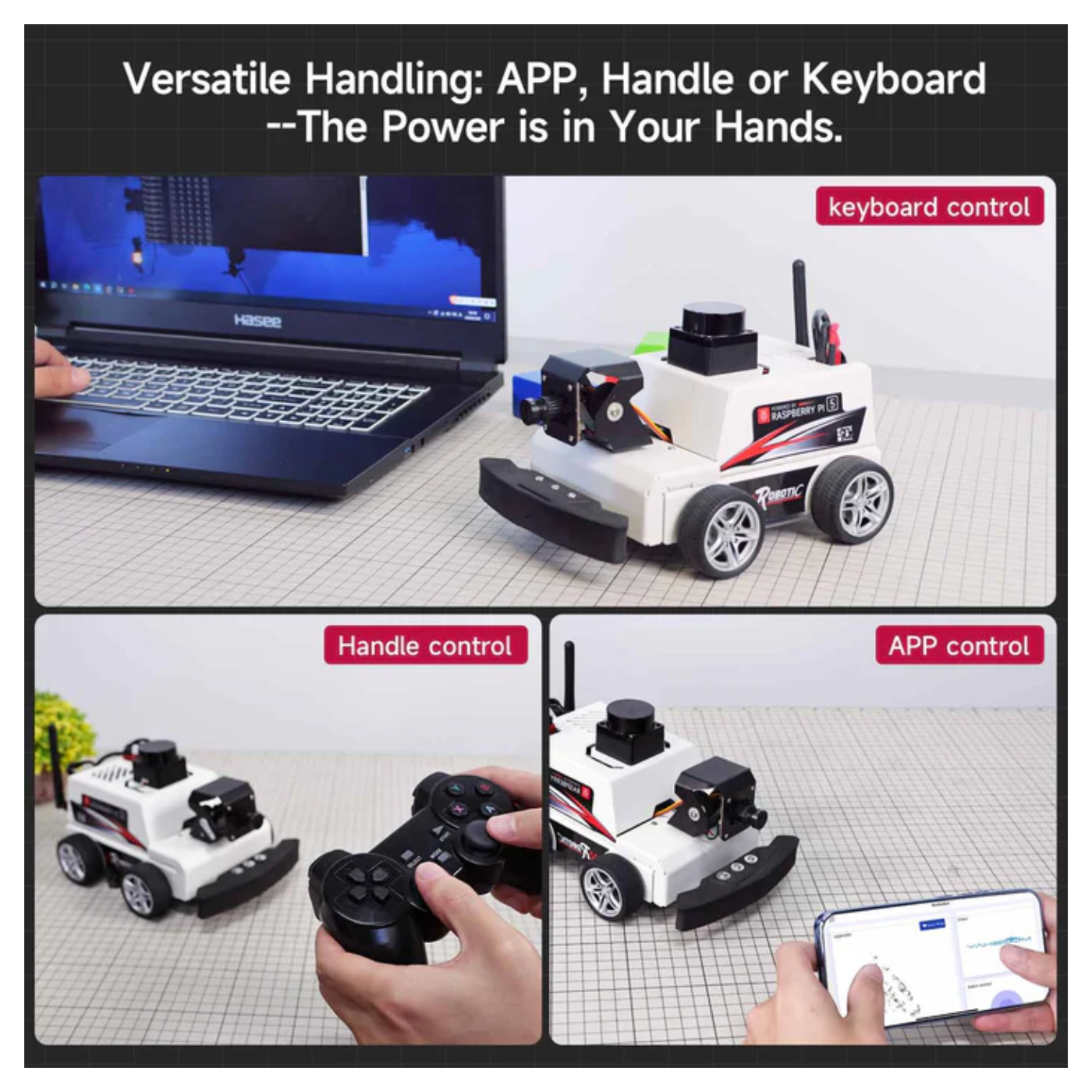 MicroROS-Pi5 ROS2 Robot Car (Without Raspberry Pi)