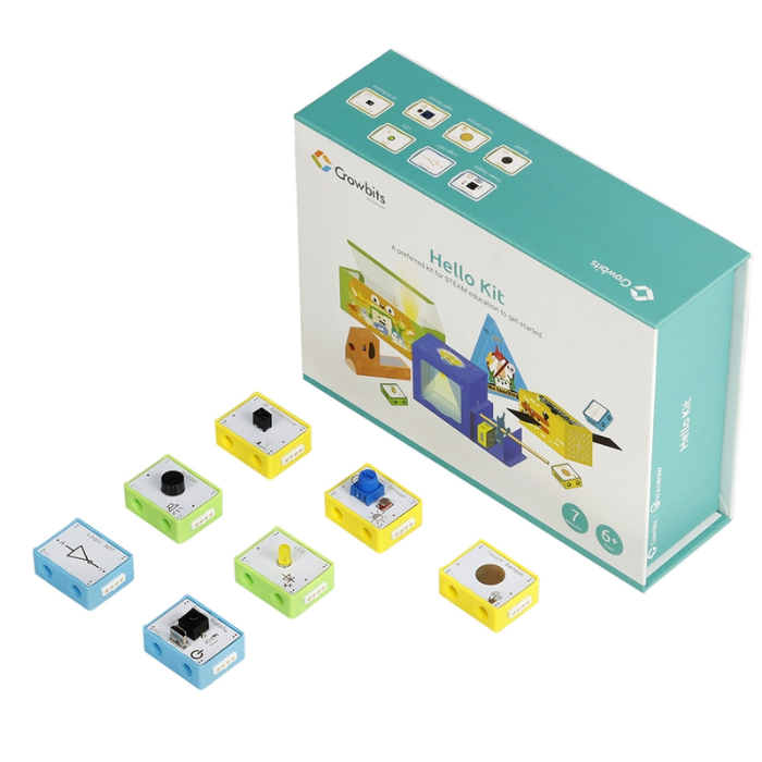 Elecrow - Crowbits Hello Kit - 7 Modules, Programming Learning Kit, STEM Project Toys