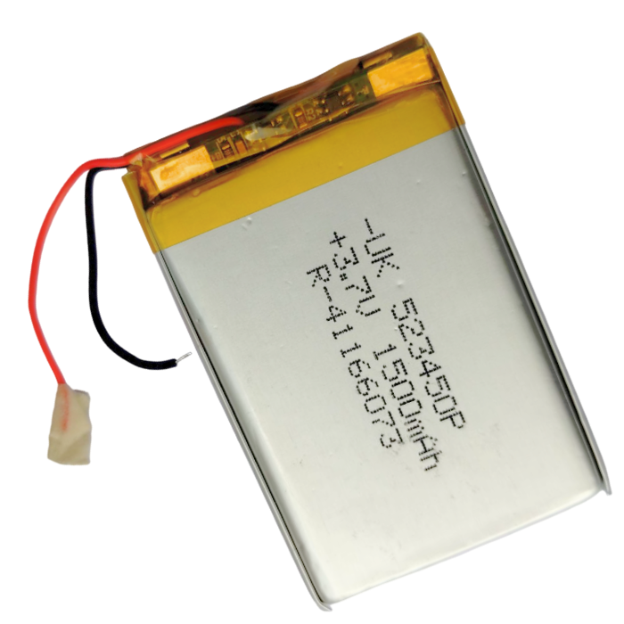 3.7V 1500mAH LiPo Rechargeable Battery Model UK-523450P