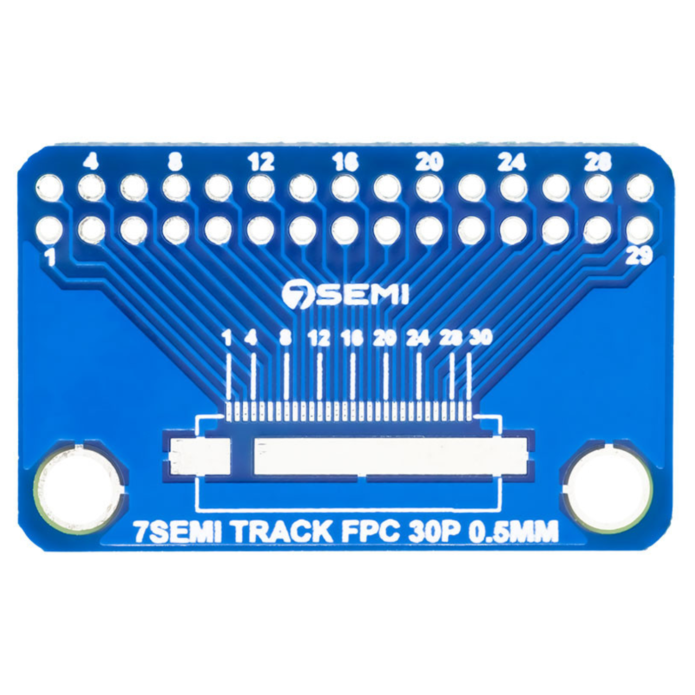 7Semi 0.5mm FFC FPC 30 Pin Breakout Board Adapter PCB -Electronic Modules - Breakout Boards - Robocraze