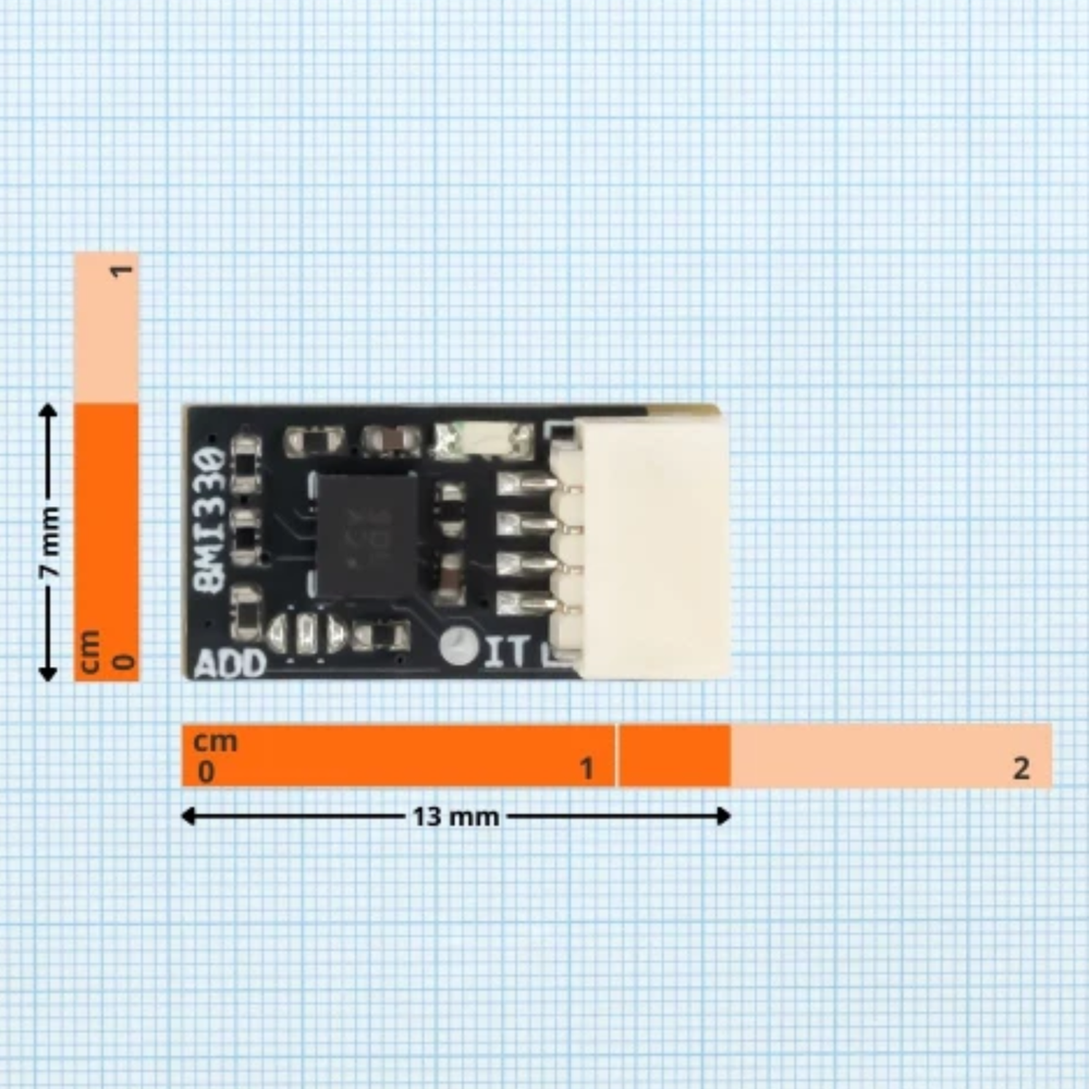 7Semi BMI330 6-Axis IMU Nano Module Accelerometer & Gyroscope with I²C/SPI -Sensors -Accelerometers & Gyro Sensors -Robocraze