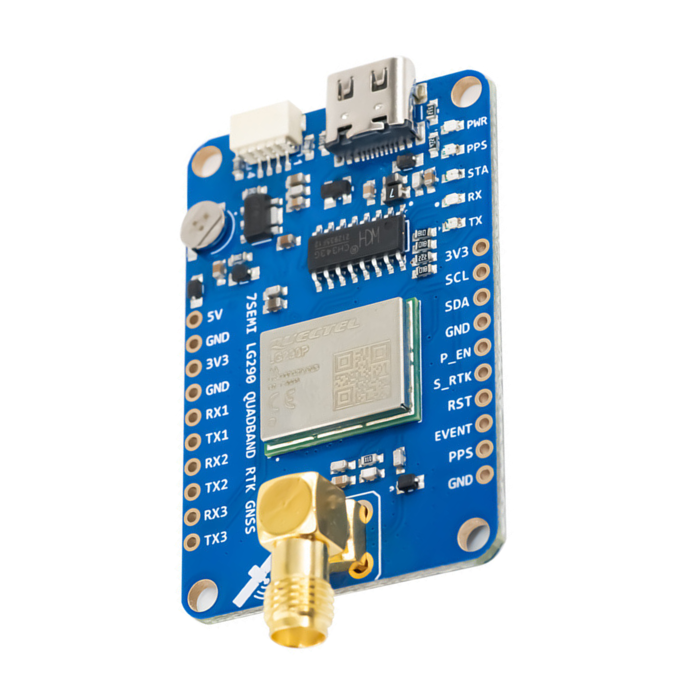 7Semi LG290P Quadband GNSS RTK Positioning Modem Module - IOT & Wireless - GSM/GPS/GPRS - Robocraze