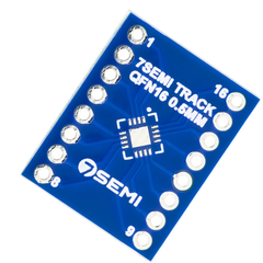 7Semi LGA16 QFN16 0.5mm Breakout Adapter PCB - Breakout Adapters - Robocraze