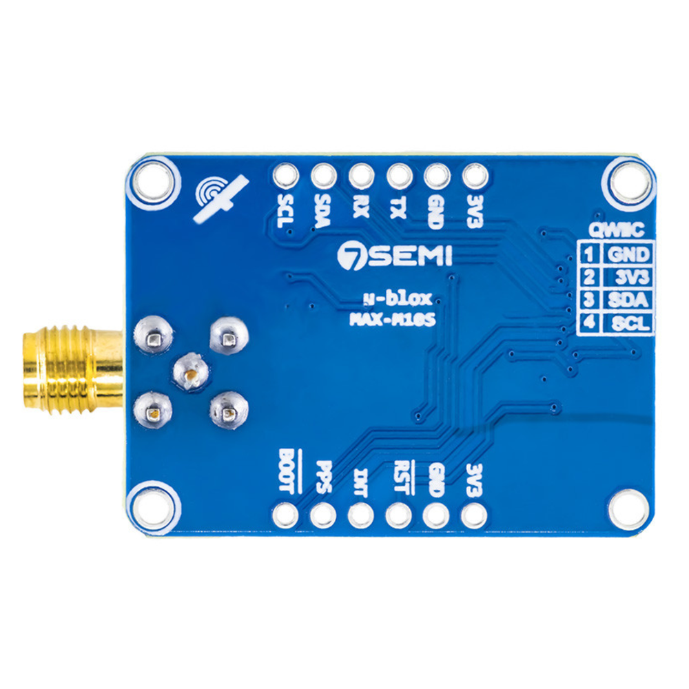 7Semi MAX-M10S GNSS Receiver Breakout Industrial Grade Positioning Module - IOT & Wireless - GSM/GPS/GPRS - Robocraze