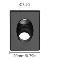 Angle Bracket L Joint Black -3D Printers Parts -Mechanical Accessories -Robocraze