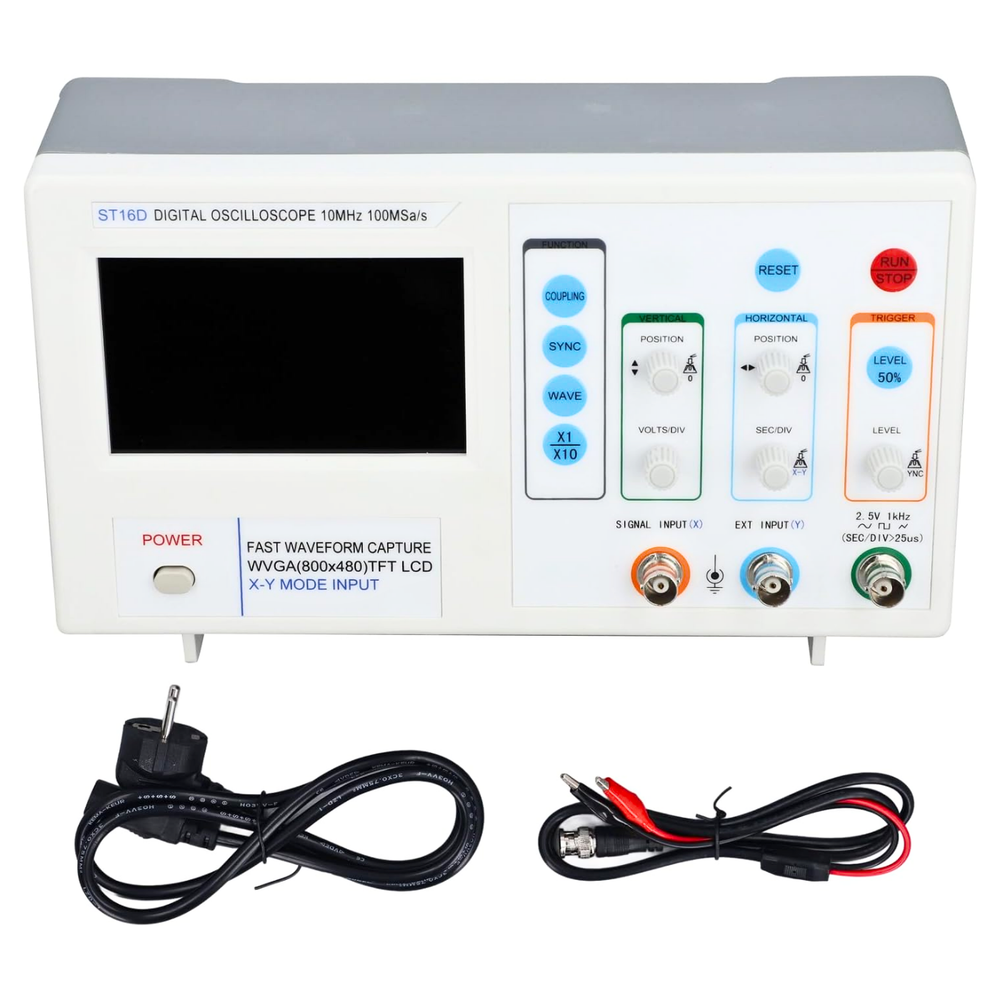 Banetek ST16D 10MHz Digital Oscilloscope with 4.3-Inch Display & Signal Generator -Tools & Instruments -Oscilloscope & Signal Generators -Robocraze