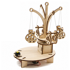 DIY Wooden Spinning Flying Chair STEM Learning Kit for Kids -Educational STEM Toy for Kids -Robocraze
