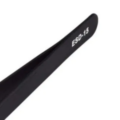 ESD-15 Black Tweezer Cross Tip – ESD-safe tweezer for electronics – anti-static tweezer - Hand Tool - Robocraze