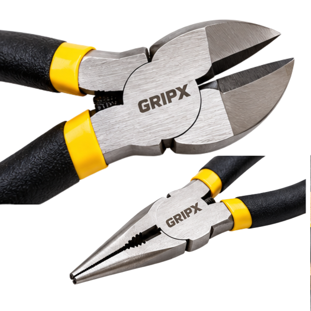 GRIPX 7-Piece Professional Pliers Set Multi-Purpose Hand Tool Kit -Tools & Instruments -Hand Tools -Robocraze