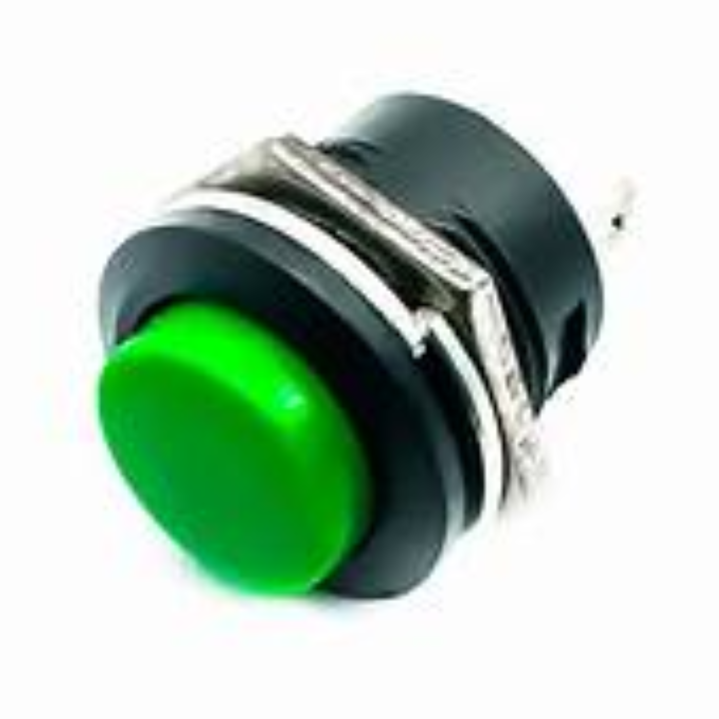 Green R13-507 16mm Round Cap Momentary Push Button Switch – 2 Pin -Electronic Components -Switches -Push Buttons - Robocraze