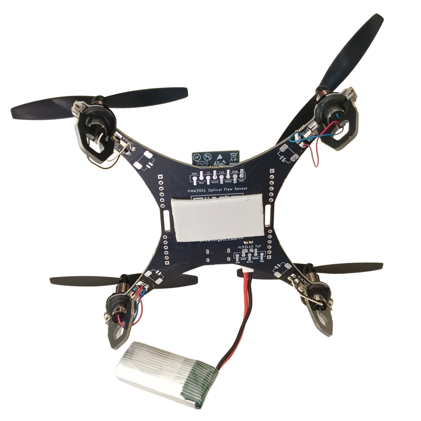 LiteWing ESP32-S3 Programmable Ready to Fly Drone Development Board with Battery -Drone Parts -DIY Drone Kits - Robocraze
