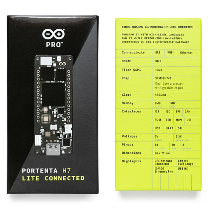Official Arduino Portenta H7 Lite Connected Development Board -Arduino -Original Arduino Boards -Robocraze