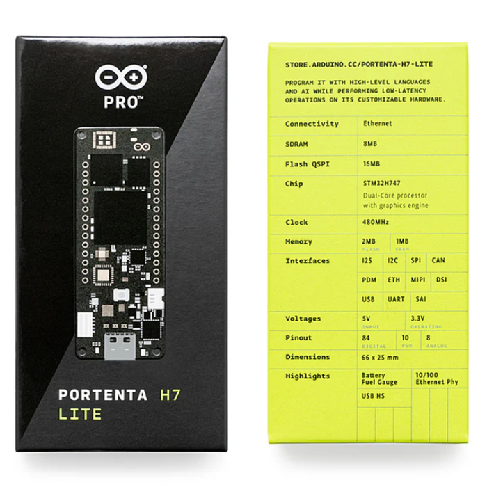 Official Arduino Portenta H7 Lite Development Board -Arduino -Original Arduino Boards -Robocraze
