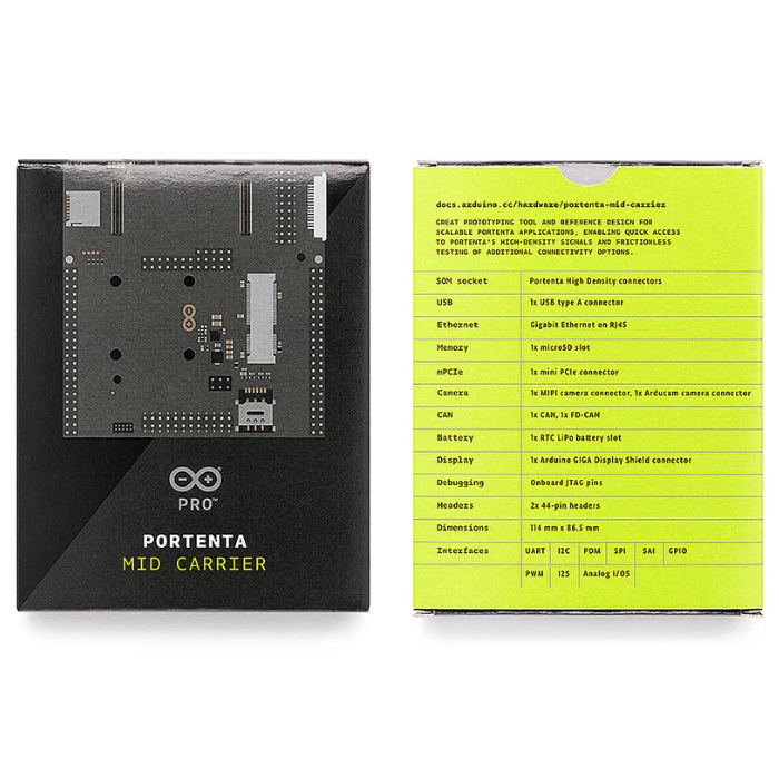 Official Arduino Portenta Mid Carrier Development Board -Arduino -Original Arduino Board -Robocraze