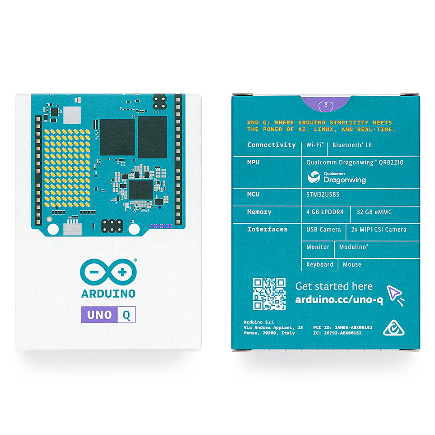 Official Arduino UNO Q SBC 4GB ABX00173 -Arduino -Arduino Original Boards -Robocraze