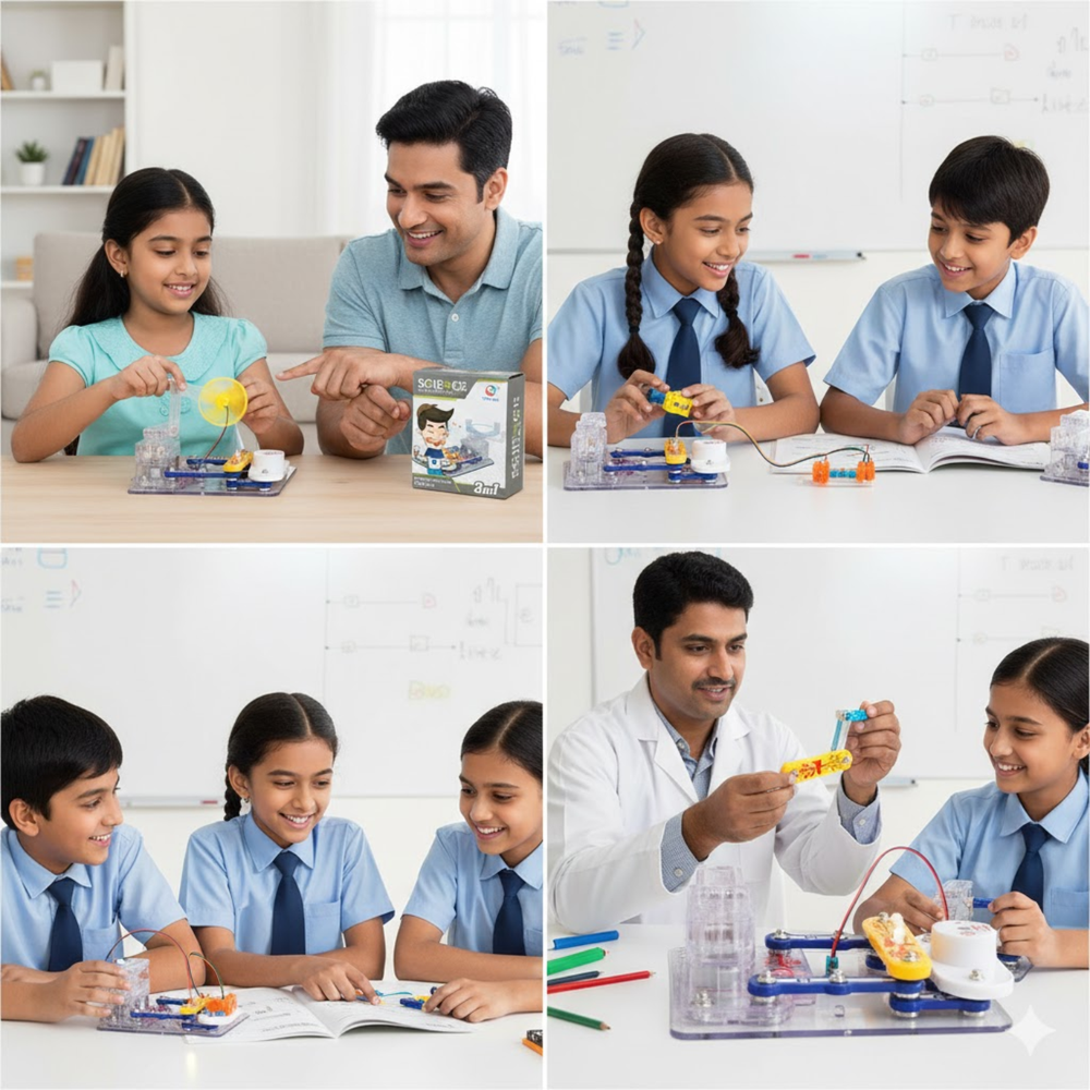 Pludo Human Power Generator STEM Kit - Little Hands, Big Discoveries in Electricity | Grades 1-2 | Ages 6-7 -DIY Kits - Pludo Educational Kits - Robocraze