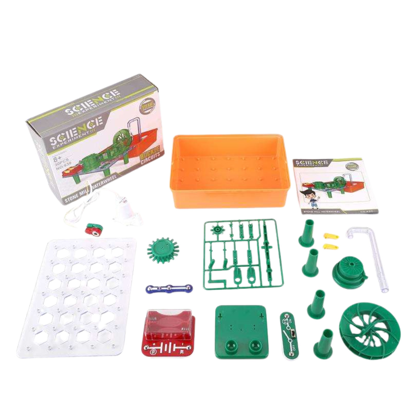 Pludo Hydro Motion Circuit – Build a Working Waterwheel & Explore Fluid Dynamics | Grades 6–7 | Ages 11–12 -DIY Kits - Pludo Educational Kits - Robocraze