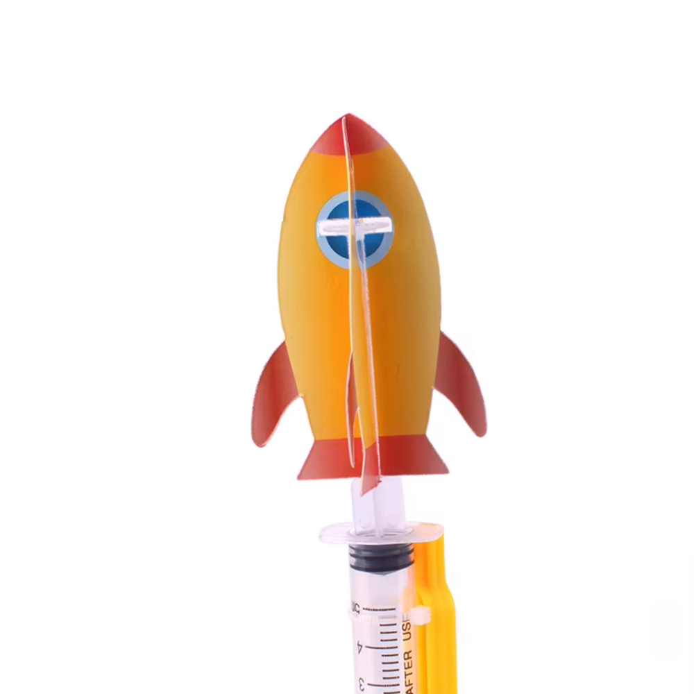Pludo Rocket Launcher Kit DIY Science Kitt – Learn Air Pressure Rocket Launch Concepts for Ages 8–11 | Grade 3–5 -DIY Kit -Pludo Educational Kit - Robocraze