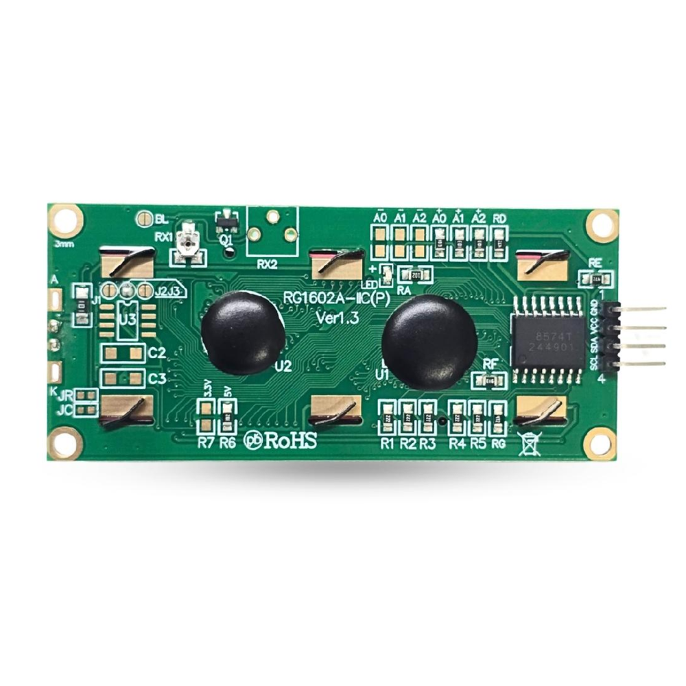 RG1602A-IIC(P) Blue LCD Display With I2C PCF8574T -Display Modules -LCD Displays -Robocraze