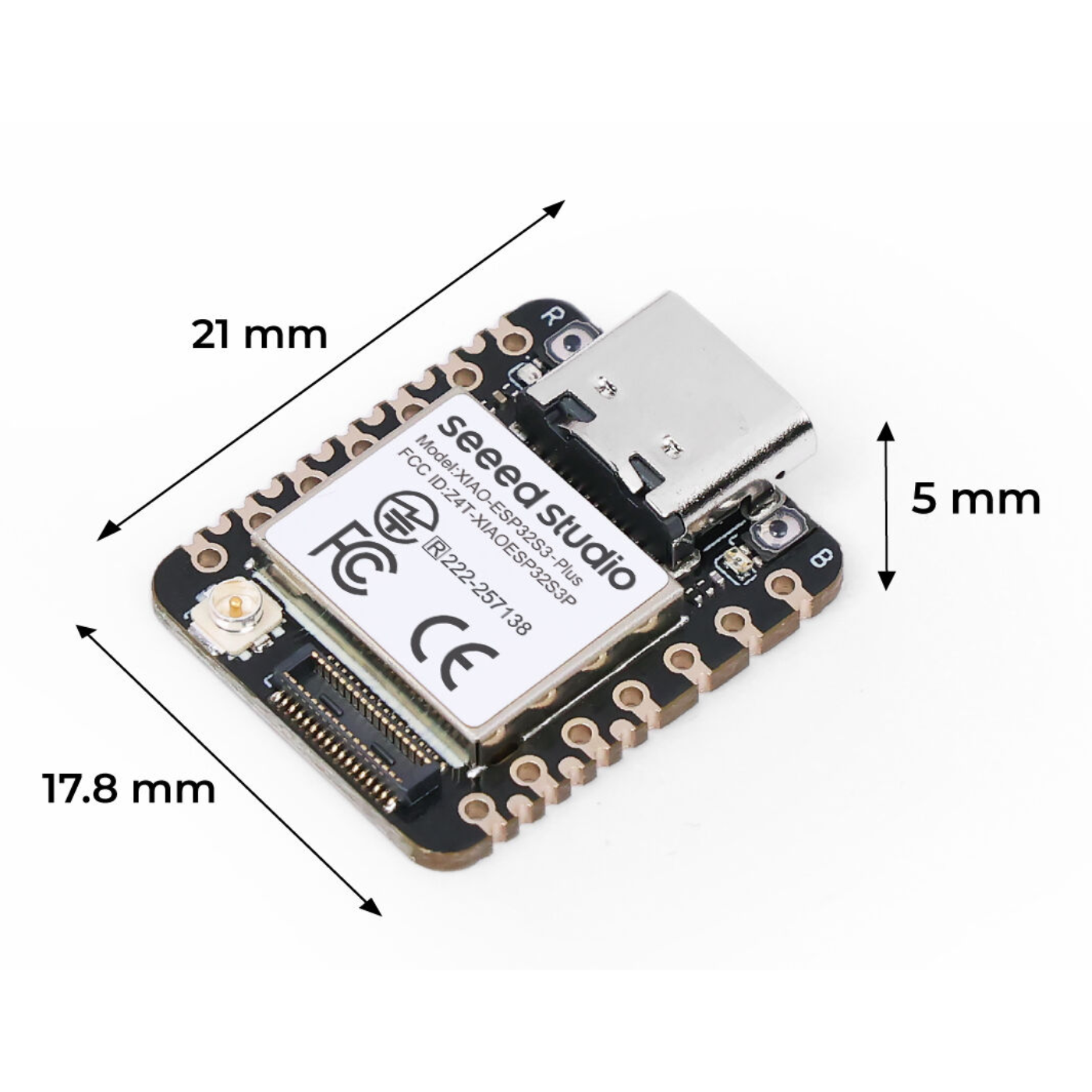 Seeed Studio XIAO ESP32S3 Plus WiFi and Bluetooth Development Board - XIAO Series -XIAO Boards -Robocraze