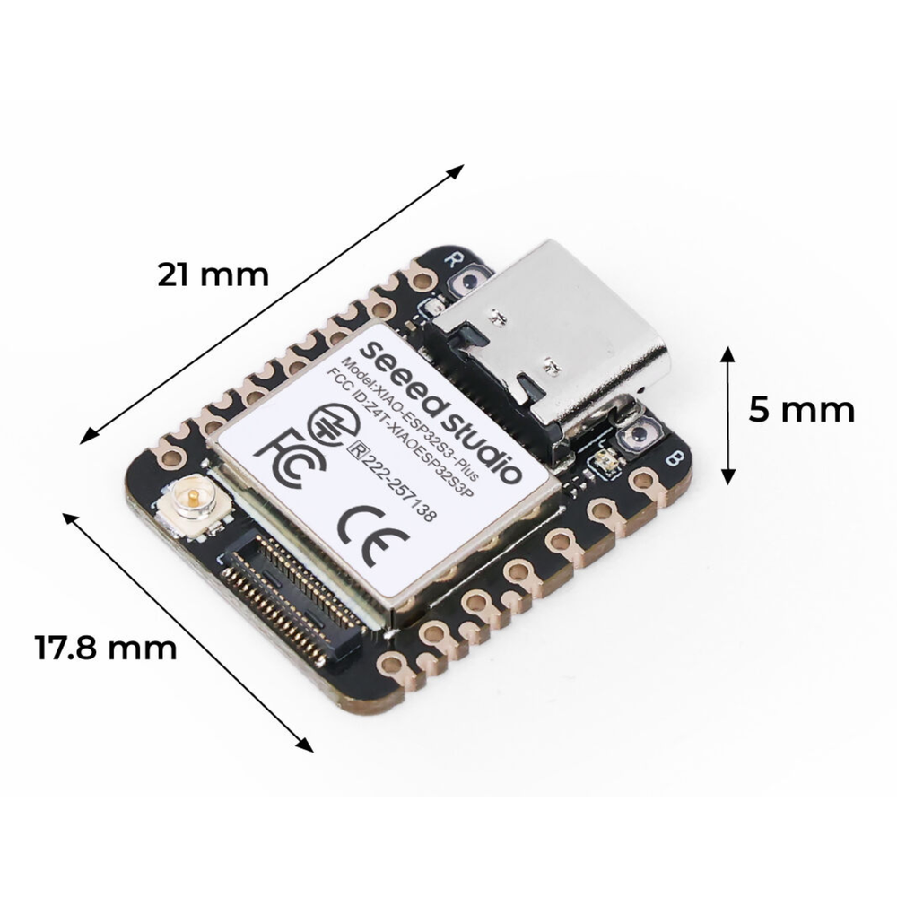 Seeed Studio XIAO ESP32S3 Plus WiFi and Bluetooth Development Board - XIAO Series -XIAO Boards -Robocraze