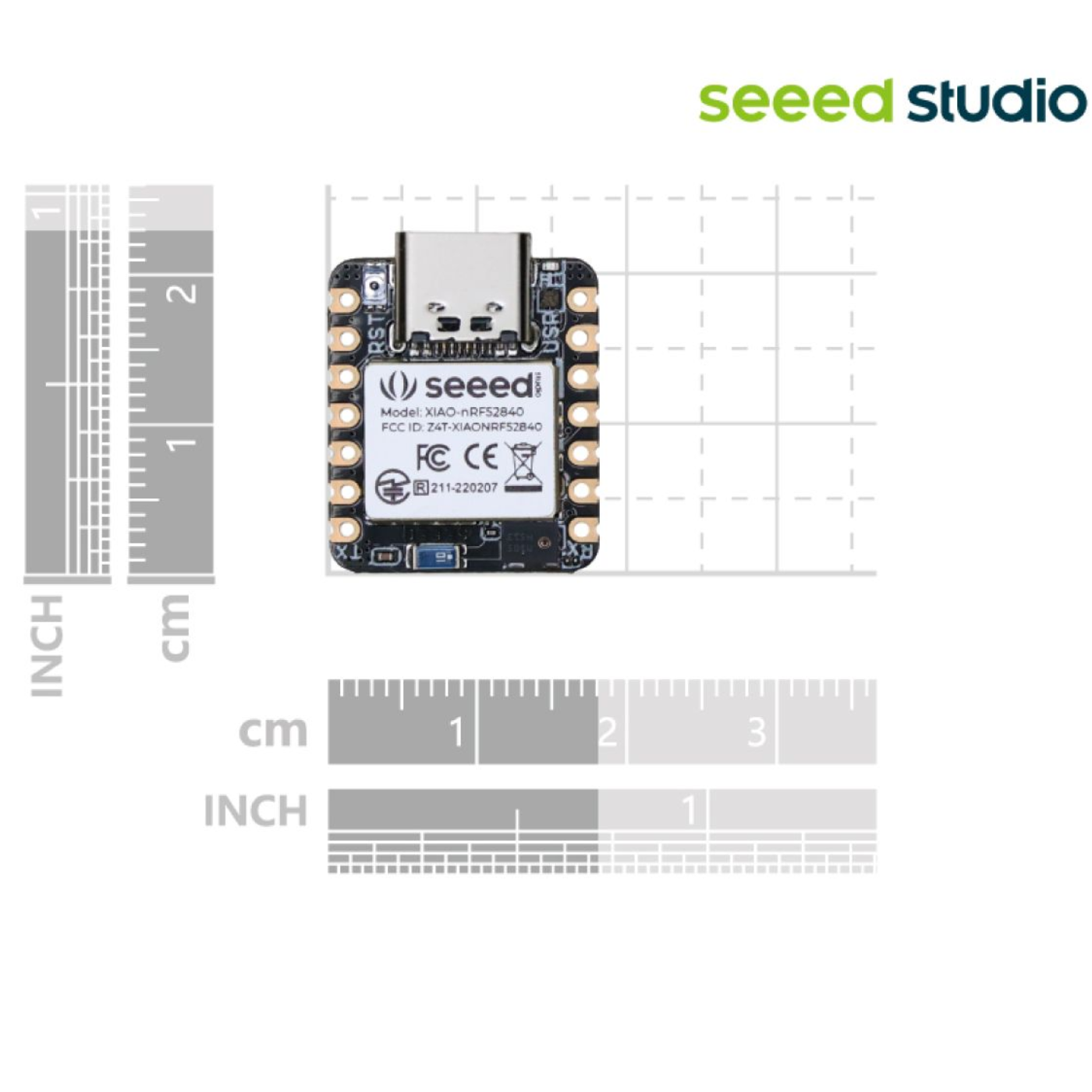 Seeed Studio XIAO Nordic nRF52840 Sense Module -XIAO Series -XIAO Boards -Robocraze