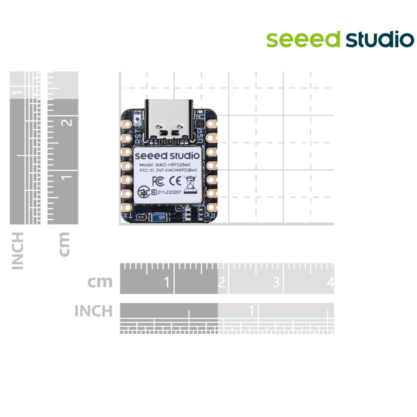 Seeed Studio XIAO nRF52840 Development Board Supports Bluetooth 5.0 -Development Boards -Accessories Development Boards -Robocraze