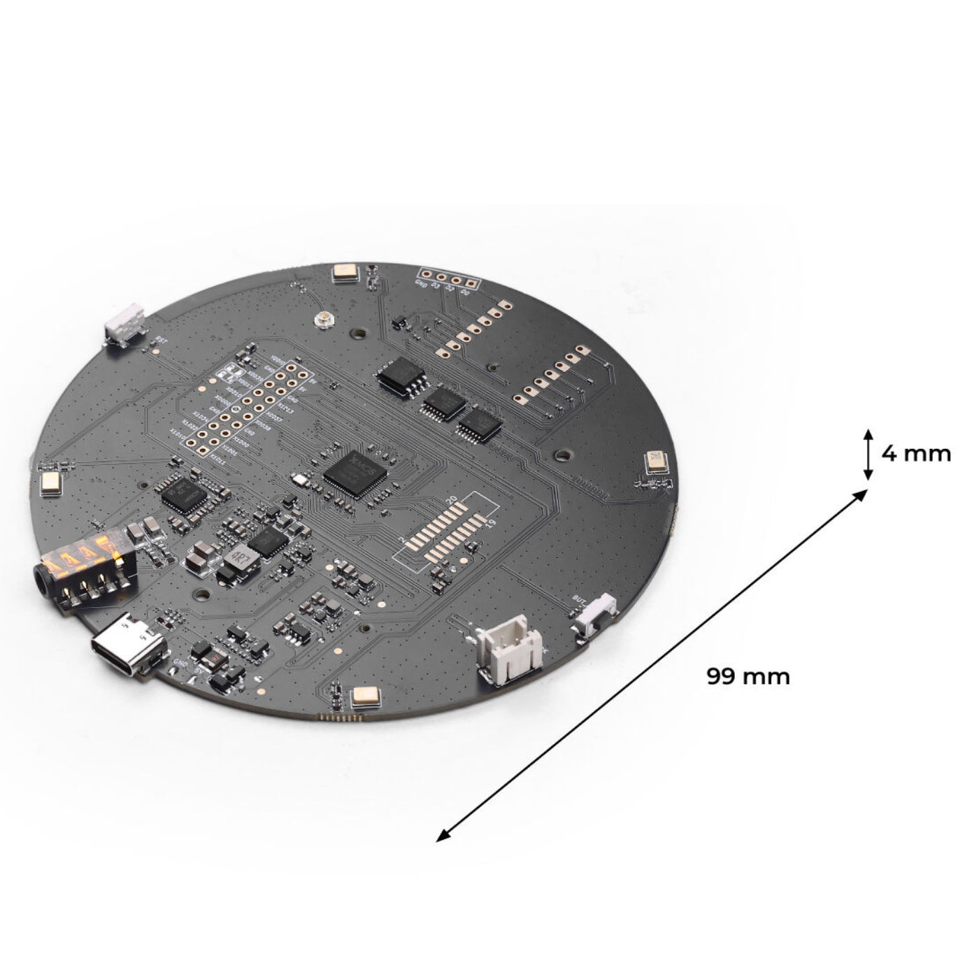 Seeed Studio reSpeaker XMOS XVF3800 – AI 4-Mic Array for Clear Voice in Noisy Environments -Electronic Modules -Audio Components -Robocraze