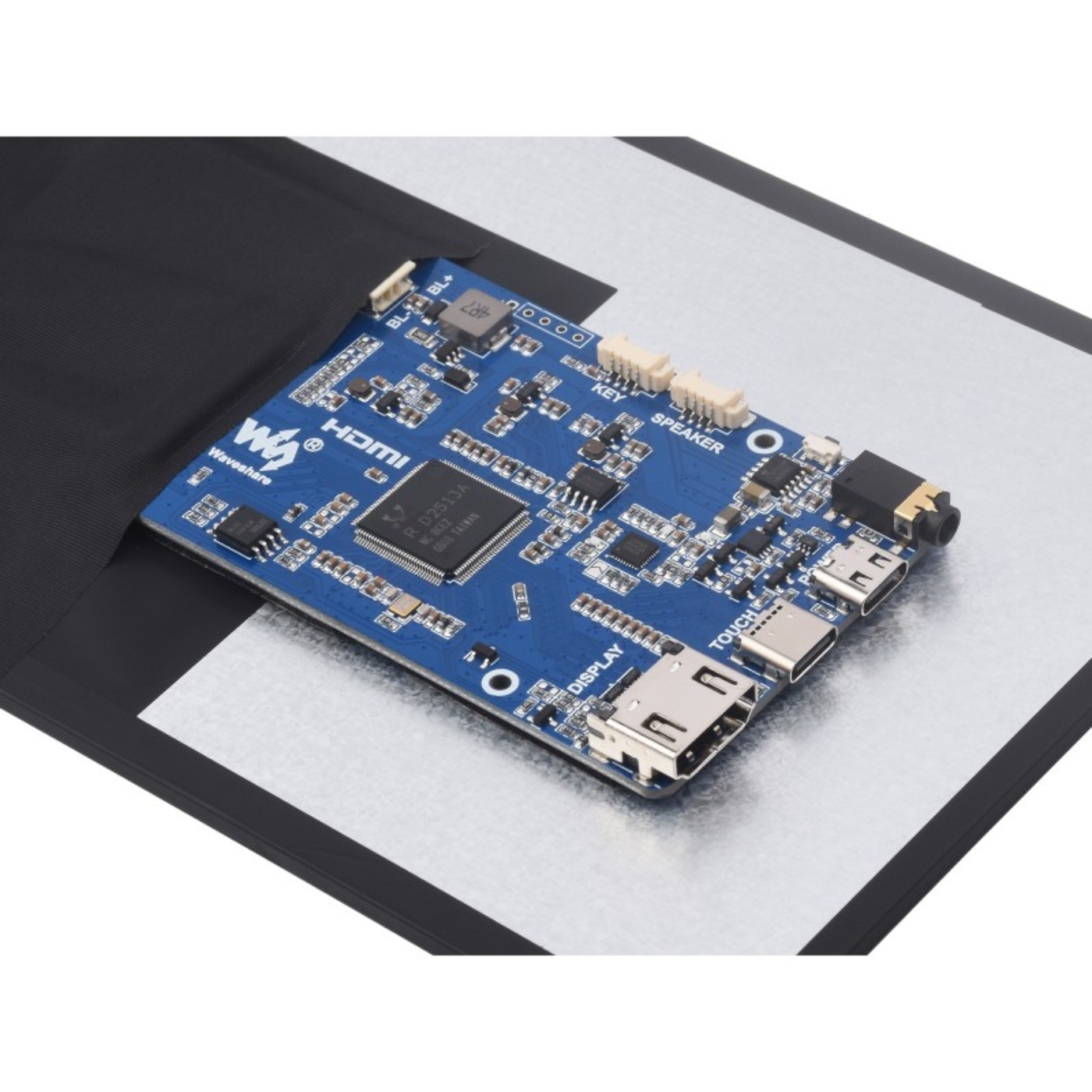 Waveshare 1920×720 12.3-Inch IPS LCD Touchscreen Display – In-Cell Technology, 10-Point Touch, HDMI & Type-C Interface -Displays -LCD Display -Robocraze
