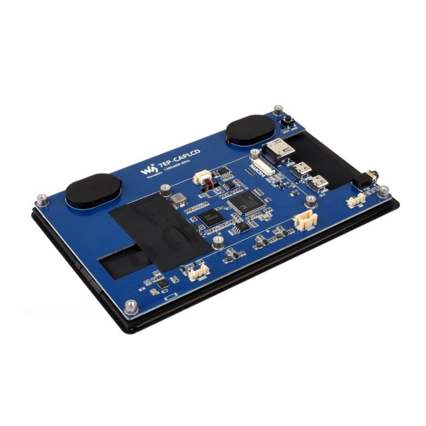 Waveshare 7-Inch 1280×800 HDMI IPS Capacitive Touch Display with Optical Bonding & Toughened Glass -Displays -LCD Displays -Robocraze