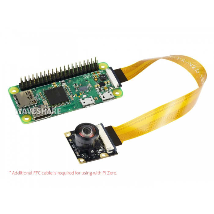 Wave. Share Camera Module Waveshare RPi Camera (M) with Fisheye Lens – Robocraze