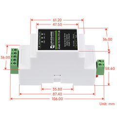 Waveshare RS485 to RJ45 Ethernet Industrial Serial Server with POE Function (Optional) -Robocraze