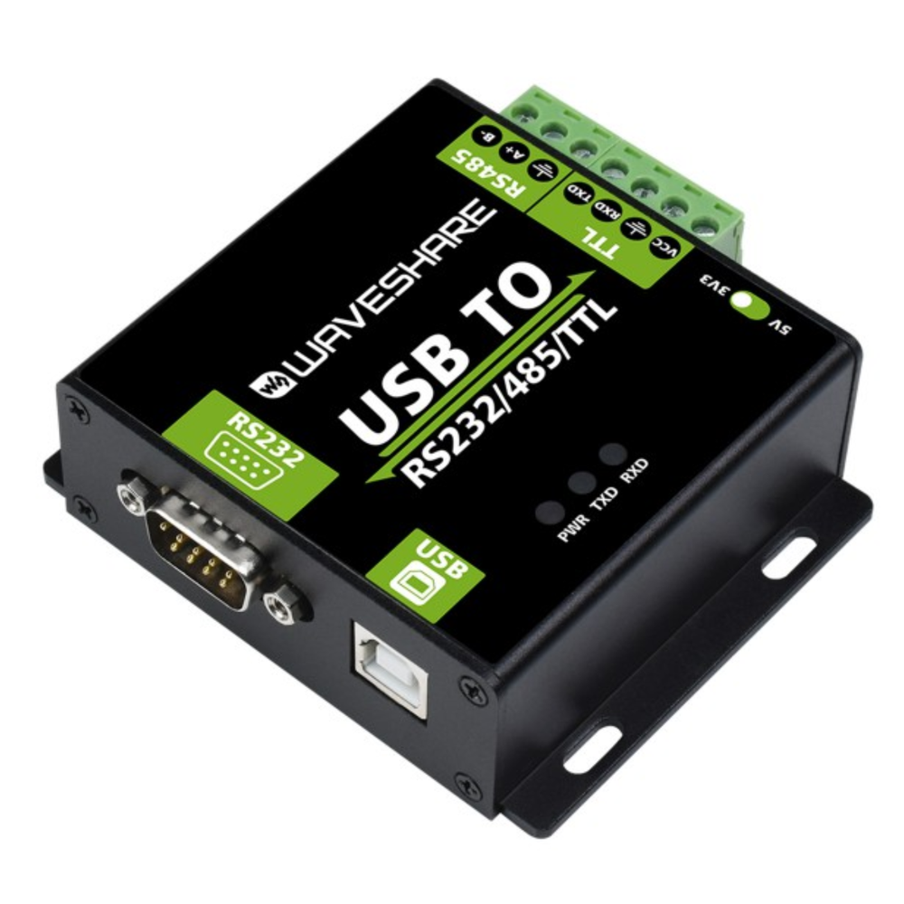 Waveshare USB TO RS232/485/TTL Industrial Interface Converter – Robocraze