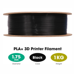 eSUN 1.75mm PLA+ Filament (Black, 1kg) – High-performance filament for strong, high-quality prints. -Robocraze