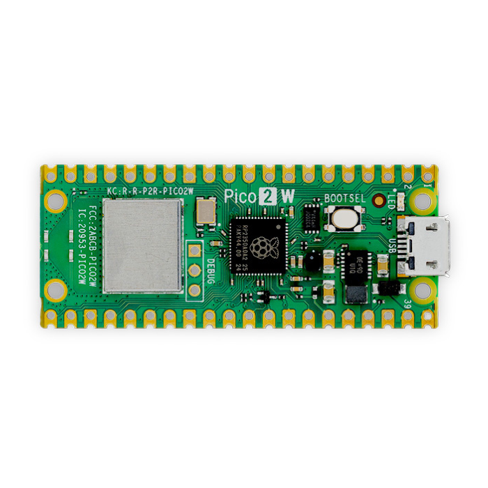Official Raspberry Pi Pico 2 W – Powerful Raspberry Pi Board with WiFi support for IoT applications. -Robocraze