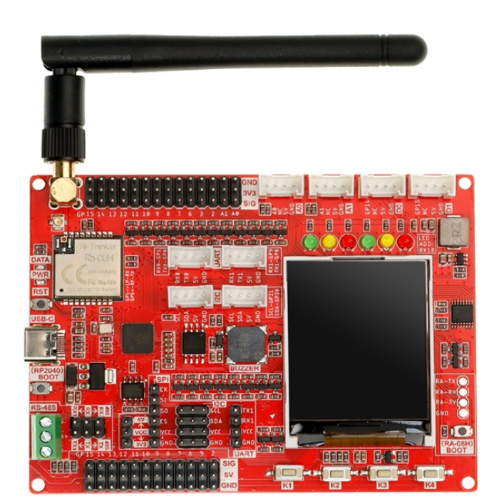 Elecrow LoRaWAN RA-08H Development Board – RA-08H board with RP2040 & LCD for IoT. -Robocraze